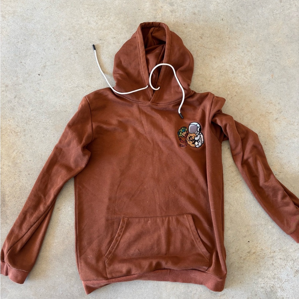 Men's Brown Hoodie Sweater